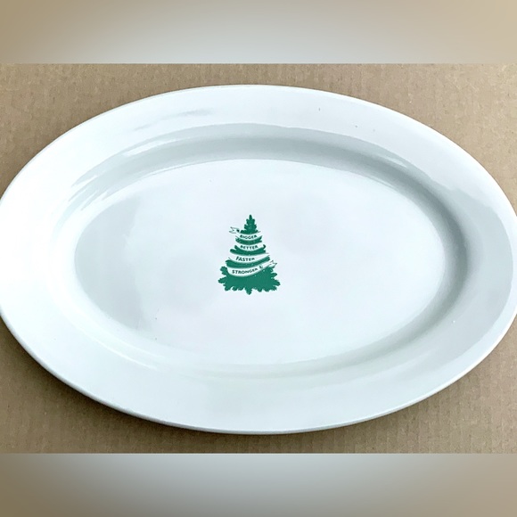 Rare 1980s Vintage BIGGER BETTER FASTER STRONGER UFP 15” Oval Serving Plate - Picture 10 of 16